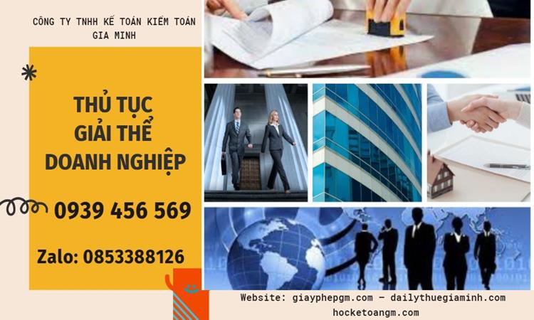 Thủ tục giải thể doanh nghiệp tại Bắc Ninh trọn gói 