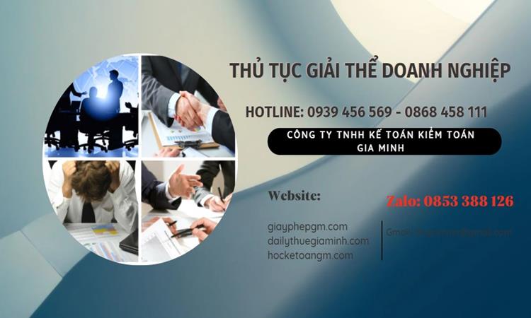 Thủ tục giải thể doanh nghiệp tại Huyện Bình Lục trọn gói 