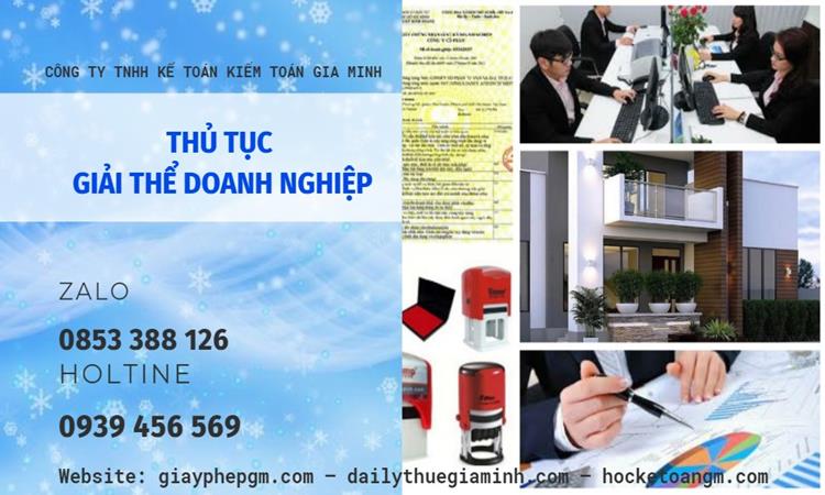 Thủ tục giải thể doanh nghiệp tại Huyện Chương Mỹ trọn gói 