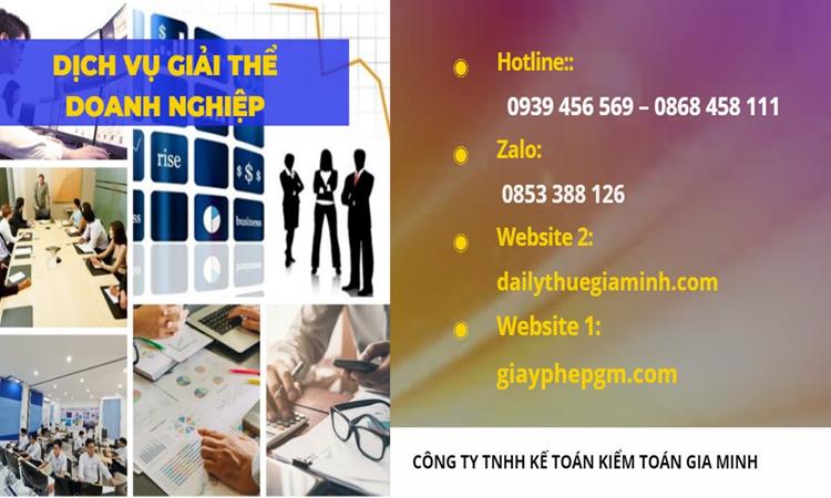 Thủ tục giải thể doanh nghiệp tại Huyện Gia Lâm trọn gói 