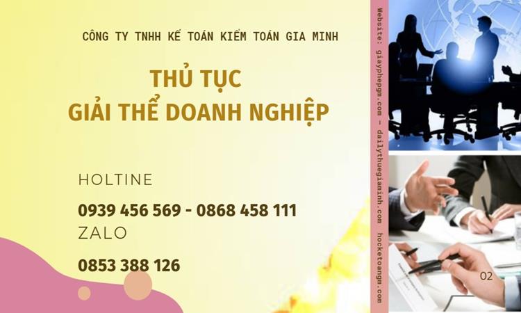 Thủ tục giải thể doanh nghiệp tại Huyện Khoái Châu trọn gói 