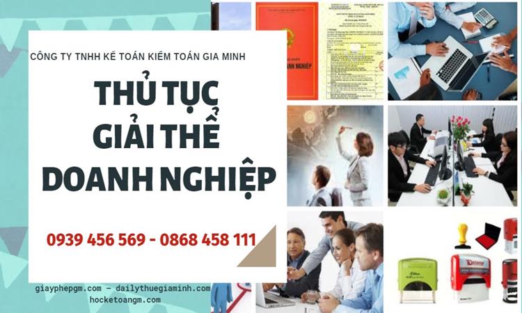 Thủ tục giải thể doanh nghiệp tại Huyện Mỹ Đức trọn gói 