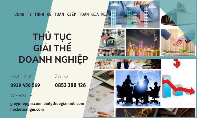 Thủ tục giải thể doanh nghiệp tại Huyện Phúc Thọ trọn gói 