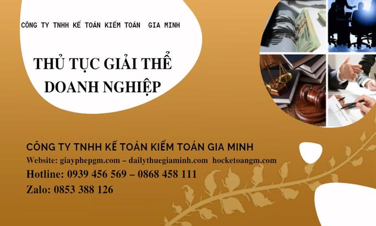 Thủ tục giải thể doanh nghiệp tại Huyện Sóc Sơn trọn gói 