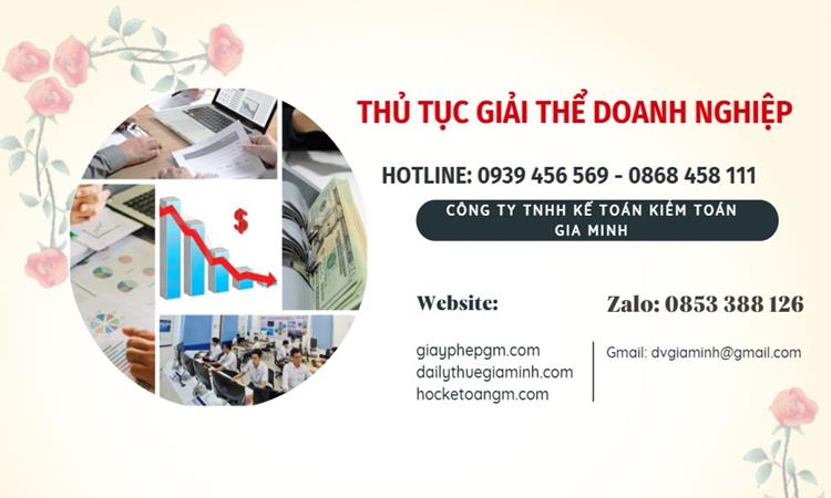 Thủ tục giải thể doanh nghiệp tại Huyện Thanh Oai trọn gói 