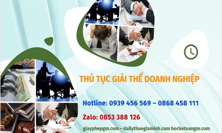 Thủ tục giải thể doanh nghiệp tại Huyện Vĩnh Thạnh trọn gói 