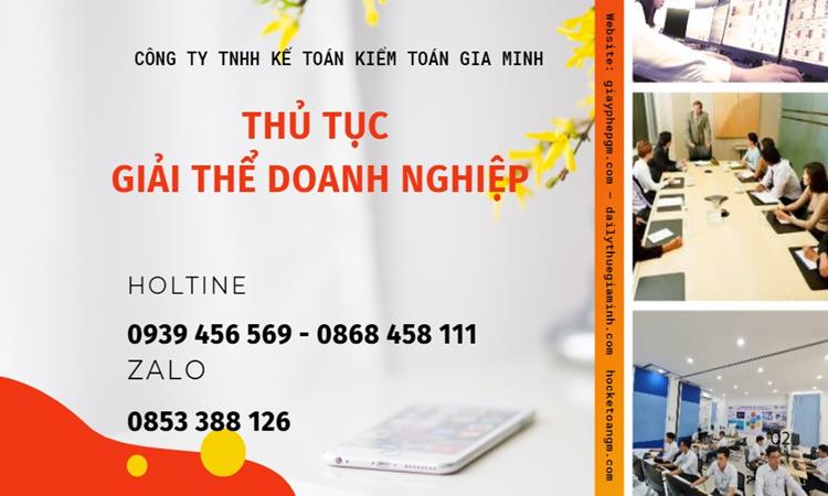 THỦ TỤC GIẢI THỂ DOANH NGHIỆP TẠI KIÊN GIANG TRỌN GÓI 4 Thủ tục giải thể doanh nghiệp tại Kiên Giang trọn gói
