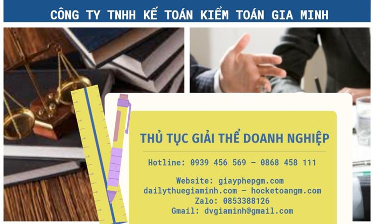 THỦ TỤC GIẢI THỂ DOANH NGHIỆP TẠI LẠNG SƠN TRỌN GÓI 4 Thủ tục giải thể doanh nghiệp tại Lạng Sơn trọn gói