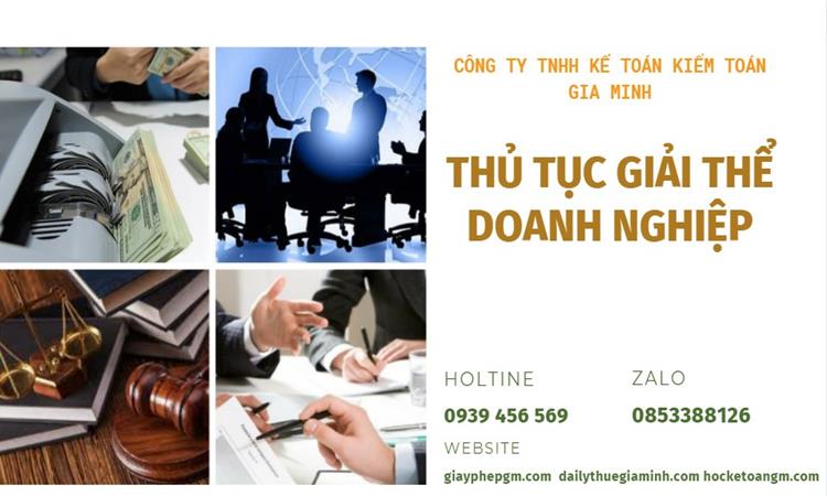 Thủ tục giải thể doanh nghiệp tại Nghệ An trọn gói 