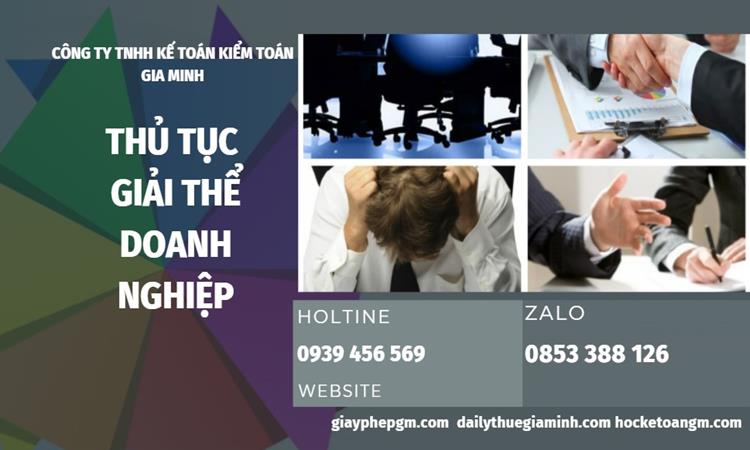 Thủ tục giải thể doanh nghiệp tại Quận 12 trọn gói 