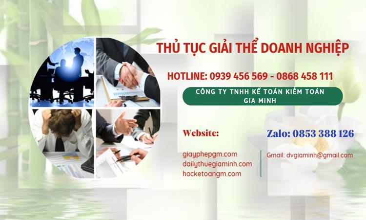 Thủ tục giải thể doanh nghiệp tại Quận Hoàn Kiếm trọn gói 