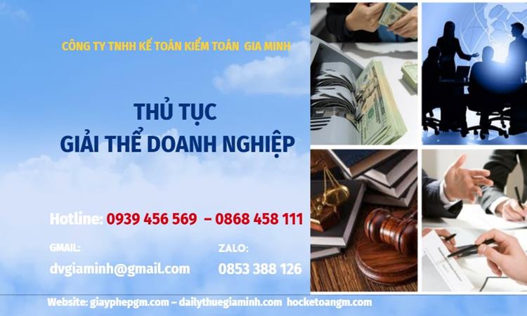 Thủ tục giải thể doanh nghiệp tại Quận Ninh Kiều trọn gói 