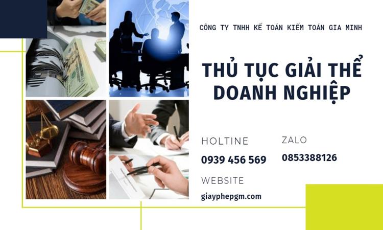 THỦ TỤC GIẢI THỂ DOANH NGHIỆP TẠI QUẬN Ô MÔN TRỌN GÓI 4 Thủ tục giải thể doanh nghiệp tại Quận Ô Môn trọn gói