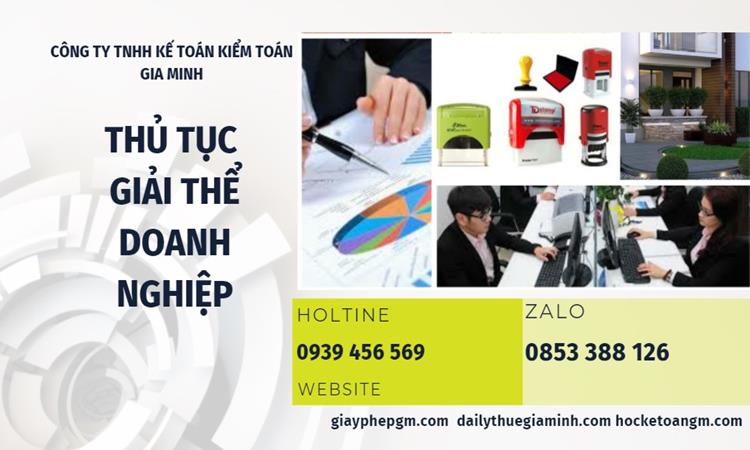 Thủ tục giải thể doanh nghiệp tại Quận Phú Nhuận trọn gói 