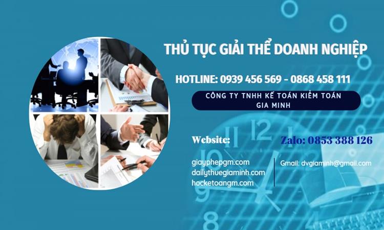 Thủ tục giải thể doanh nghiệp tại Quận Tân Bình trọn gói 