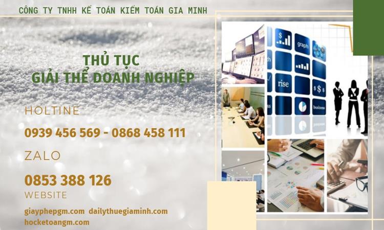 Thủ tục giải thể doanh nghiệp tại Quận Tân Phú trọn gói 