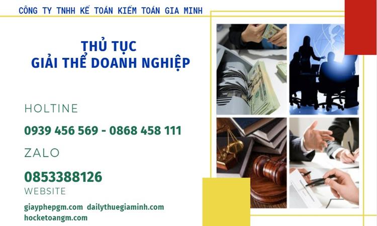 THỦ TỤC GIẢI THỂ DOANH NGHIỆP TẠI QUẢNG TRỊ TRỌN GÓI 4 Thủ tục giải thể doanh nghiệp tại Quảng Trị trọn gói