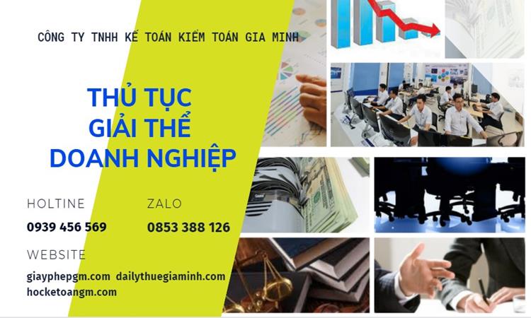 THỦ TỤC GIẢI THỂ DOANH NGHIỆP TẠI THANH HÓA TRỌN GÓI 4 Thủ tục giải thể doanh nghiệp tại Thanh Hóa trọn gói