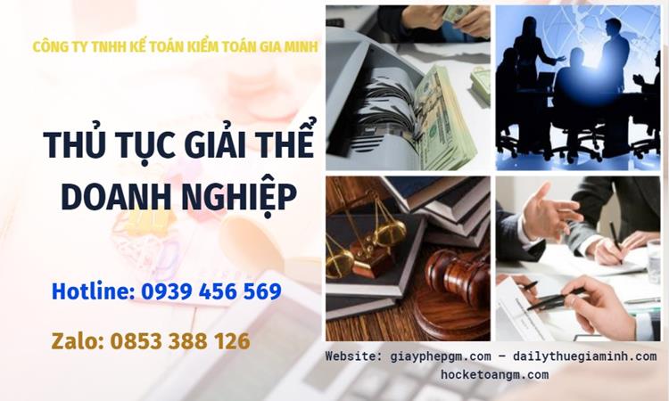 Thủ tục giải thể doanh nghiệp tại Thành Phố Phủ Lý trọn gói 