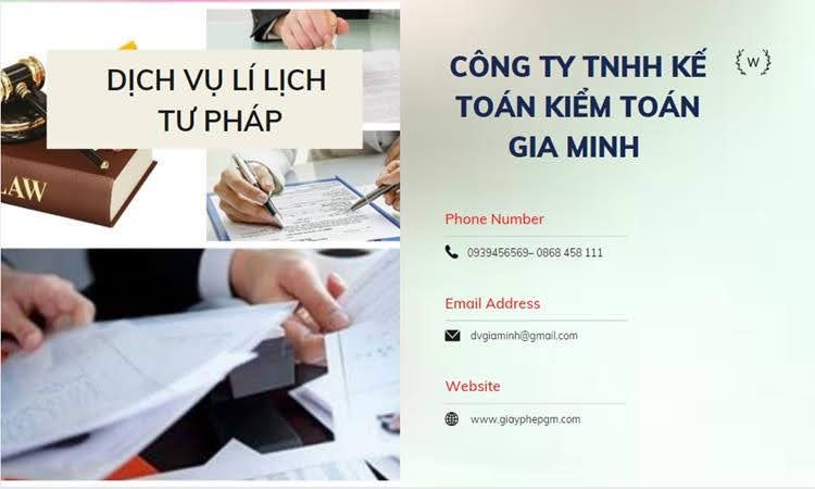 Thủ tục làm lý lịch tư pháp số 1 tại Trà Vinh 