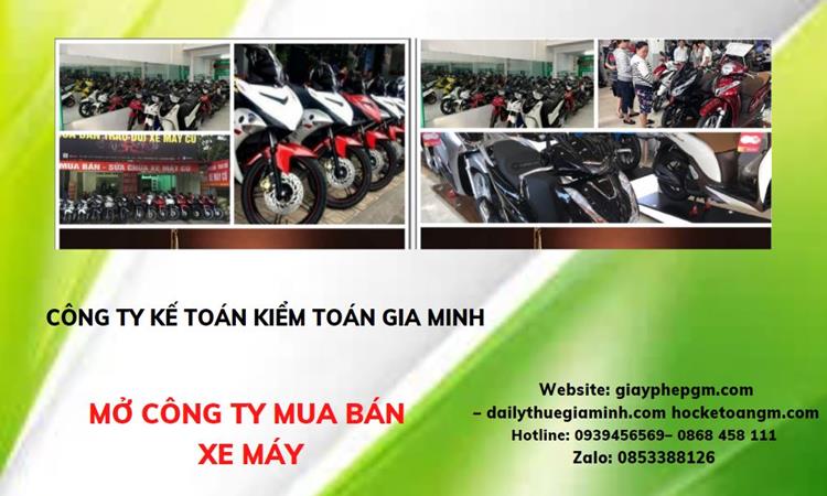 Thủ tục mở công ty mua bán xe máy tại Bắc Ninh