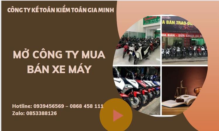Thủ tục mở công ty mua bán xe máy tại Hà Nam