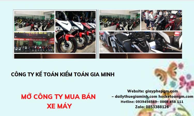 Thủ tục mở công ty mua bán xe máy tại Hải Phòng