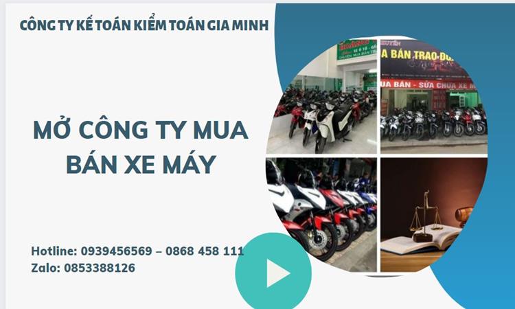 Thủ tục mở công ty mua bán xe máy tại Huyện Củ Chi