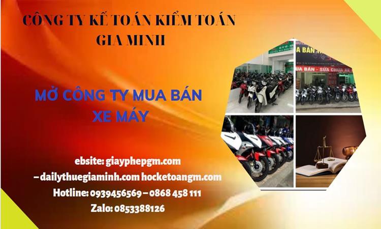 Thủ tục mở công ty mua bán xe máy tại Huyện Mê Linh