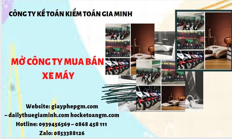Thủ tục mở công ty mua bán xe máy tại Huyện Phong Điền