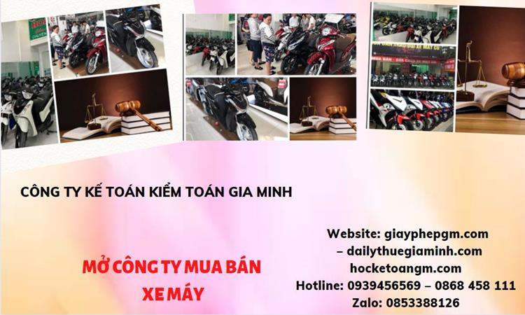 Thủ tục mở công ty mua bán xe máy tại Huyện Phù Cừ