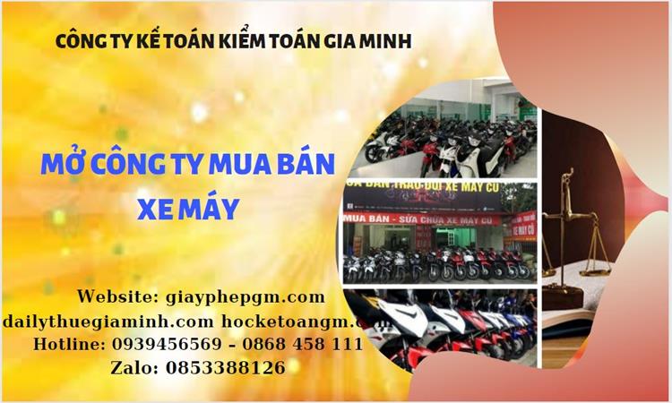 Thủ tục mở công ty mua bán xe máy tại Huyện Phú Xuyên