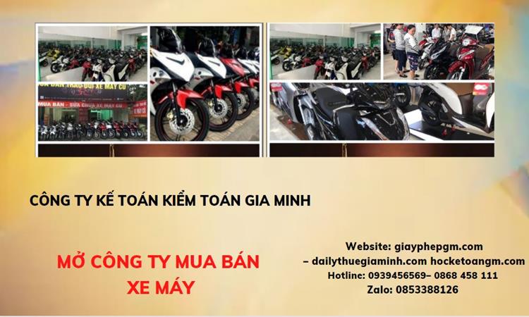 Thủ tục mở công ty mua bán xe máy tại Huyện Ứng Hòa