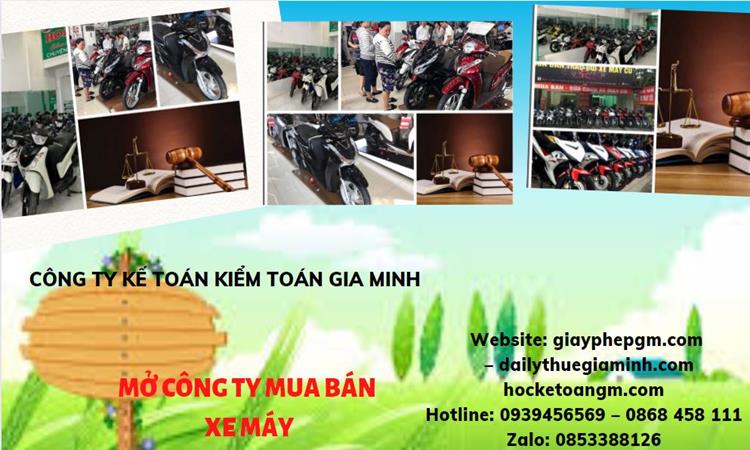 Thủ tục mở công ty mua bán xe máy tại Huyện Văn Lâm