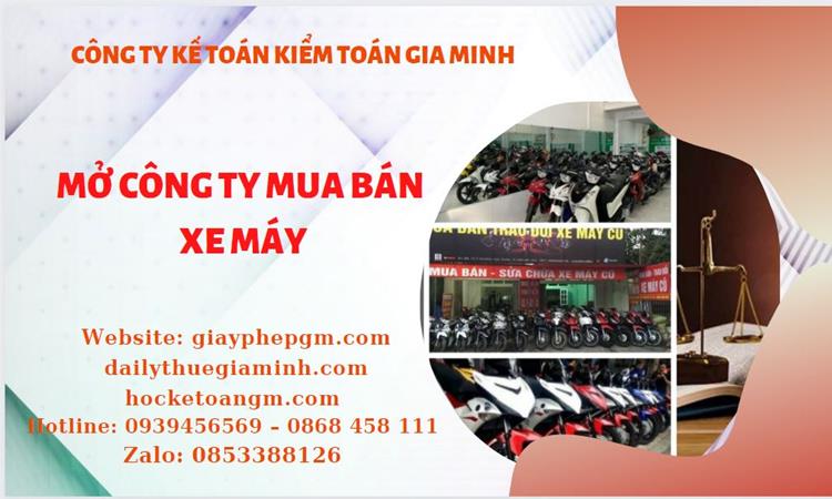 Thủ tục mở công ty mua bán xe máy tại Nha Trang