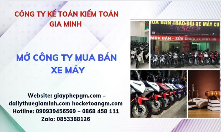 Thủ tục mở công ty mua bán xe máy tại Phú Quốc