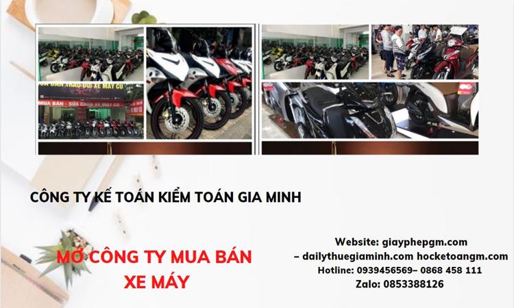 Thủ tục mở công ty mua bán xe máy tại Phú Yên