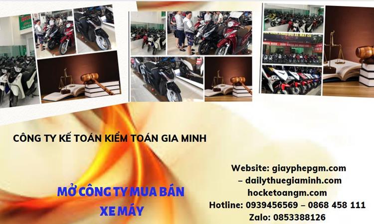 Thủ tục mở công ty mua bán xe máy tại Quận 4