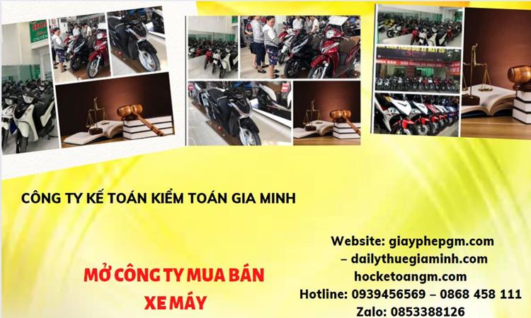 Thủ tục mở công ty mua bán xe máy tại Quận Ba Đình