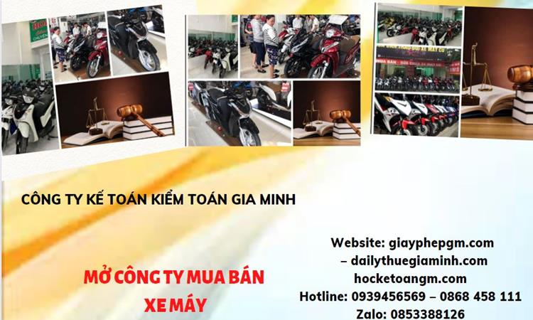 Thủ tục mở công ty mua bán xe máy tại Quận Bắc Từ Liêm