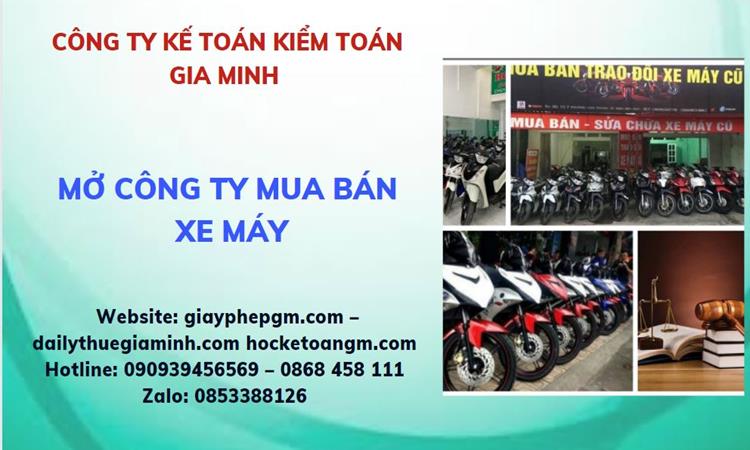Thủ tục mở công ty mua bán xe máy tại Quảng Bình