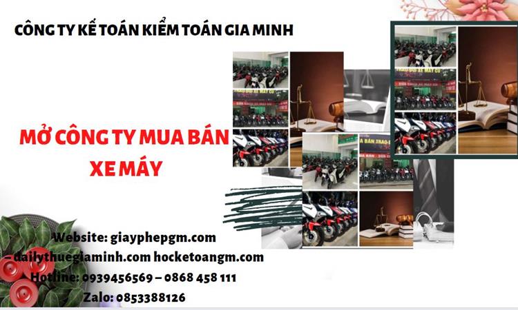 Thủ tục mở công ty mua bán xe máy tại Thái Bình