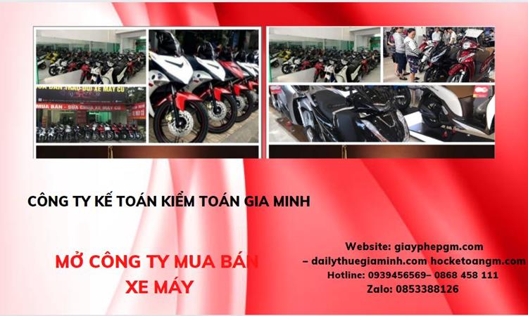 Thủ tục mở công ty mua bán xe máy tại Thành phố Đà Nẵng