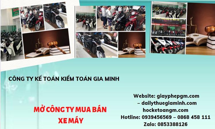 Thủ tục mở công ty mua bán xe máy tại Thành phố Hải Phòng