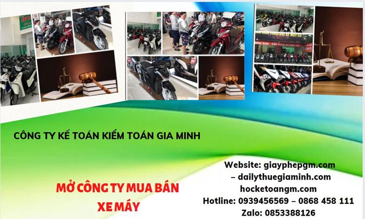 Thủ tục mở công ty mua bán xe máy tại Thừa Thiên Huế