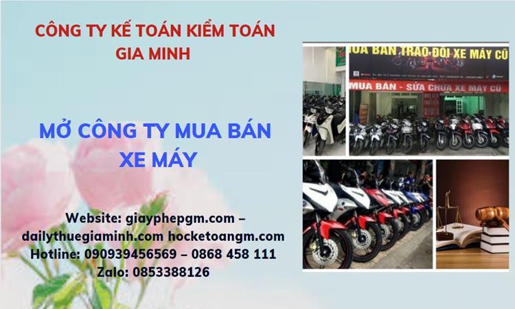 Thủ tục mở công ty mua bán xe máy tại TP Đà Nẵng
