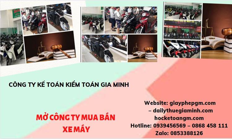 Thủ tục mở công ty mua bán xe máy tại TP Hải Phòng