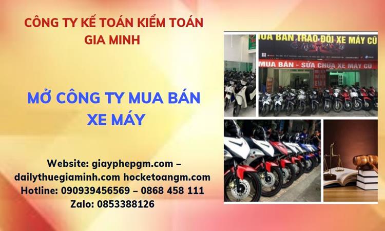 Thủ tục mở công ty mua bán xe máy tại TP Hưng Yên