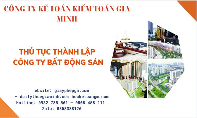 Thủ tục thành lập công ty bất động sản tại Quảng Ninh