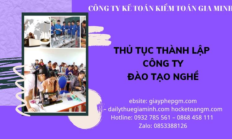 Thủ tục thành lập công ty đào tạo nghề tại An Giang
